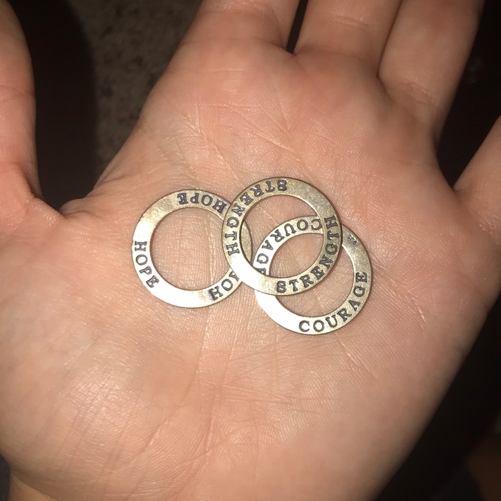 Motivational Rings for Necklace